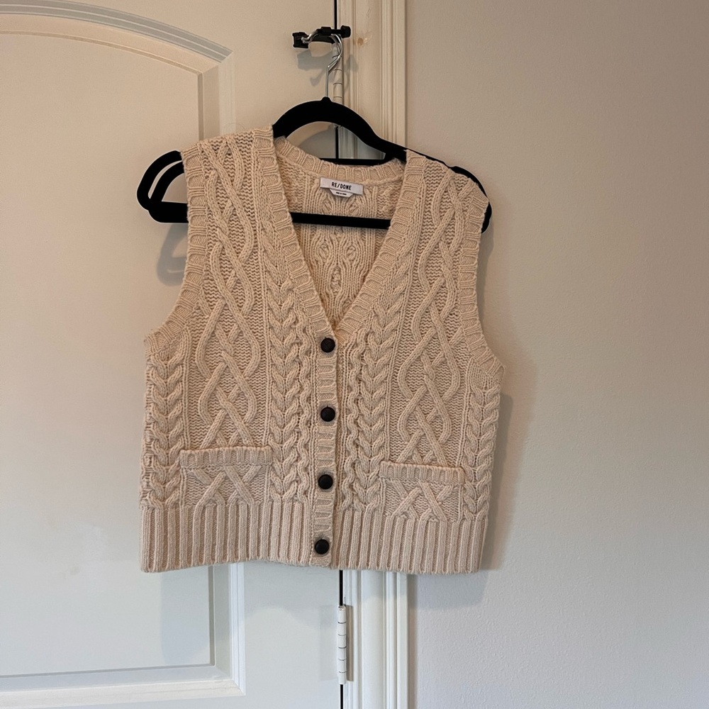Re/Done Sweater Vest